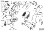 Bosch 3 600 H81 J01 Rotak 37 LI Lawnmower Spare Parts